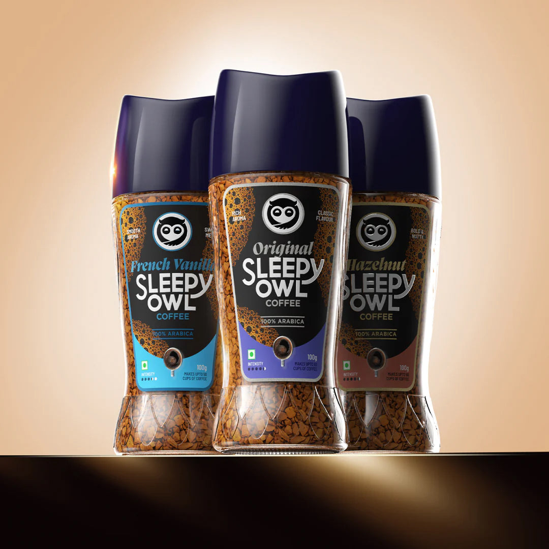 Buy Instant Coffee Combo Pack Online | 100% Arabica | Sleepy Owl