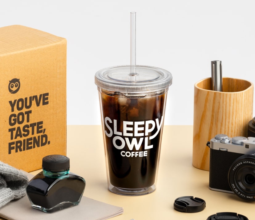 Sleepy Owl Coffee Tumblers