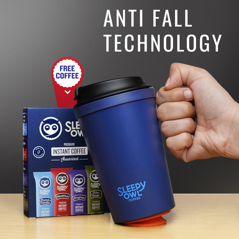 Anti Fall, No Spill Coffee Mug + Free Coffee
