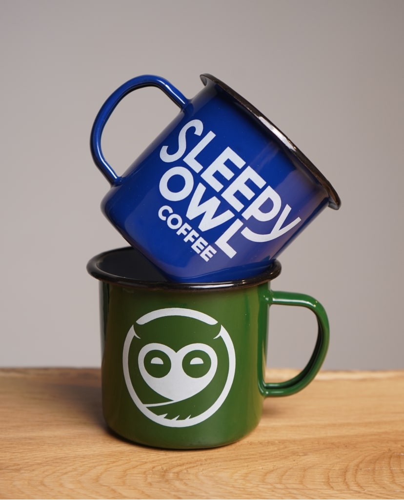 Unique Enamel Coffee Mug