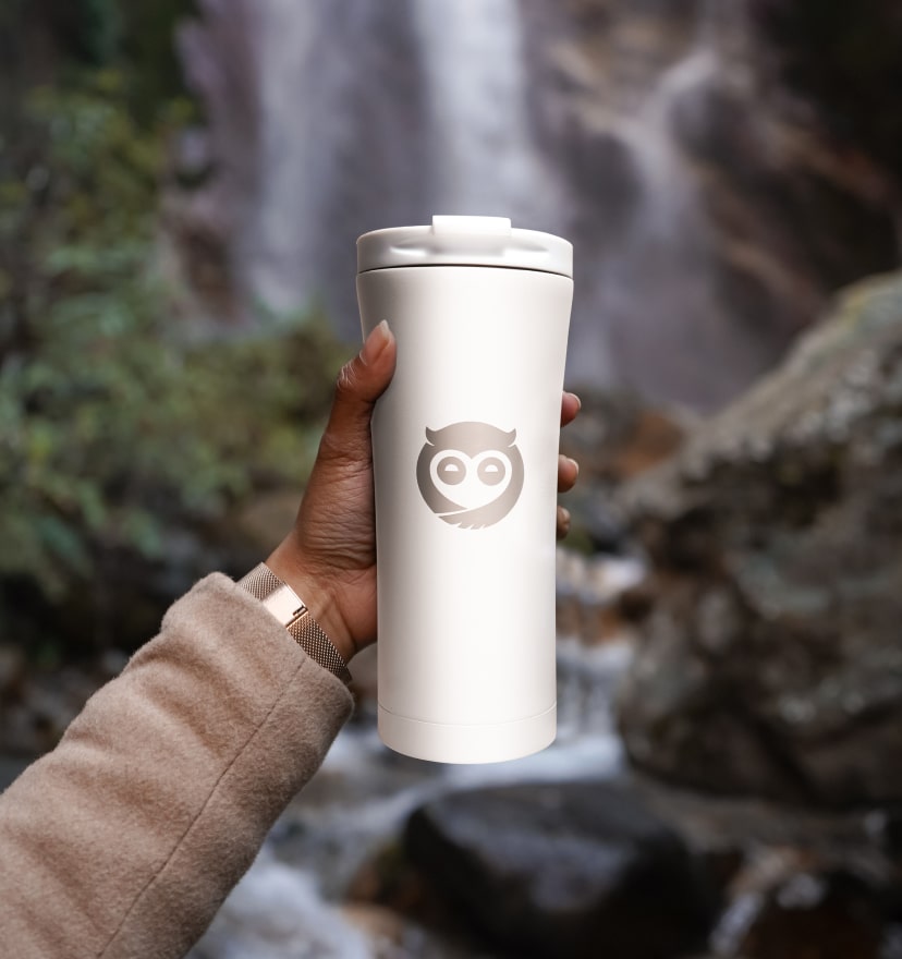Sleepy Owl's Travel Mug