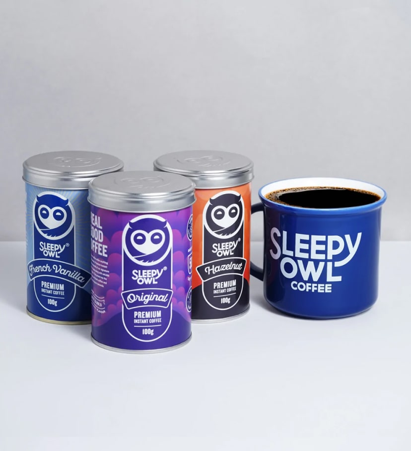 Sleepy Owl Coffee Gift Set