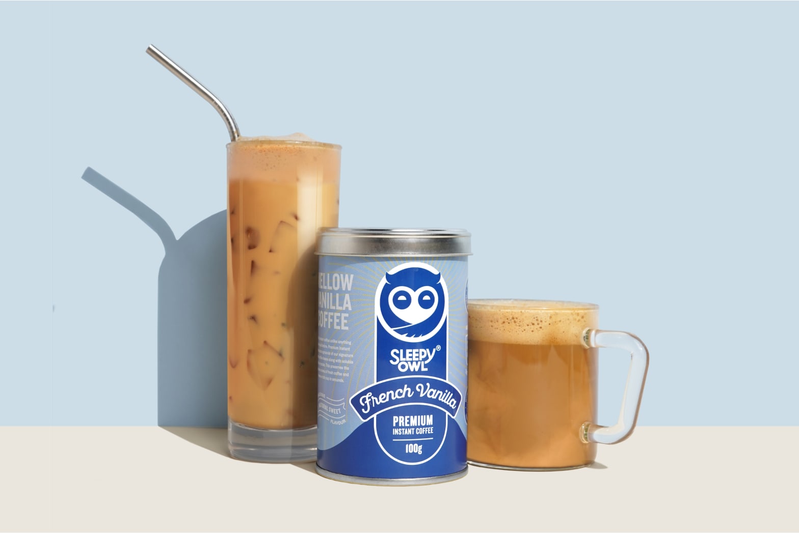 French instant vanilla coffee