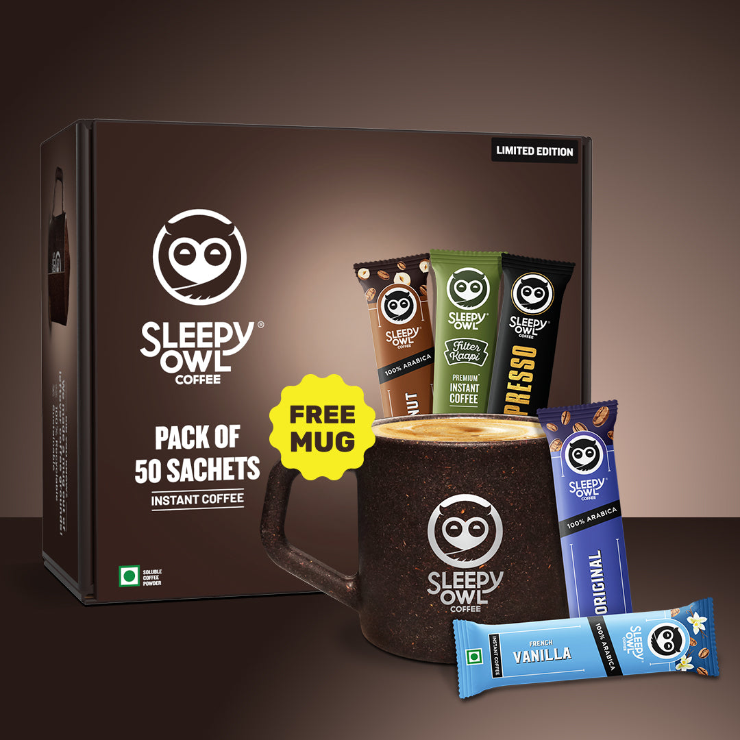 Pack of 50 Sachets + Free Mug Combo