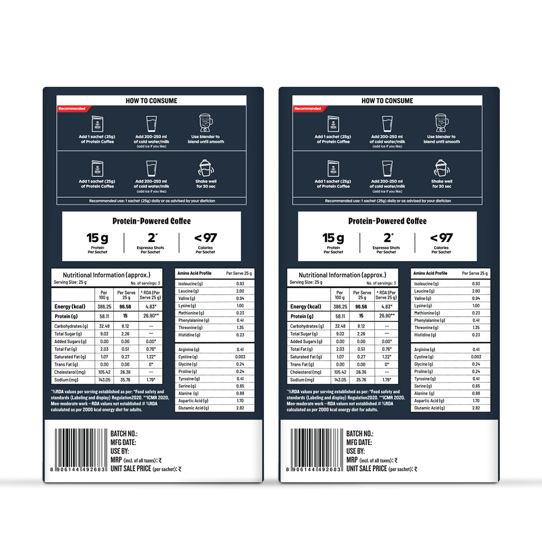 Assorted Protein Cold Coffee Powder Pack of 2