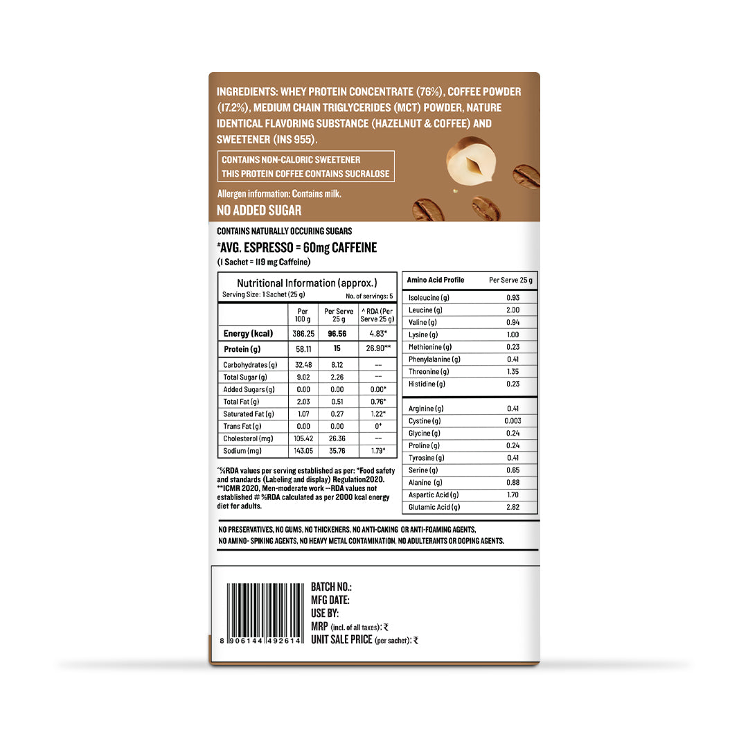 Protein Coffee Powder - Hazelnut