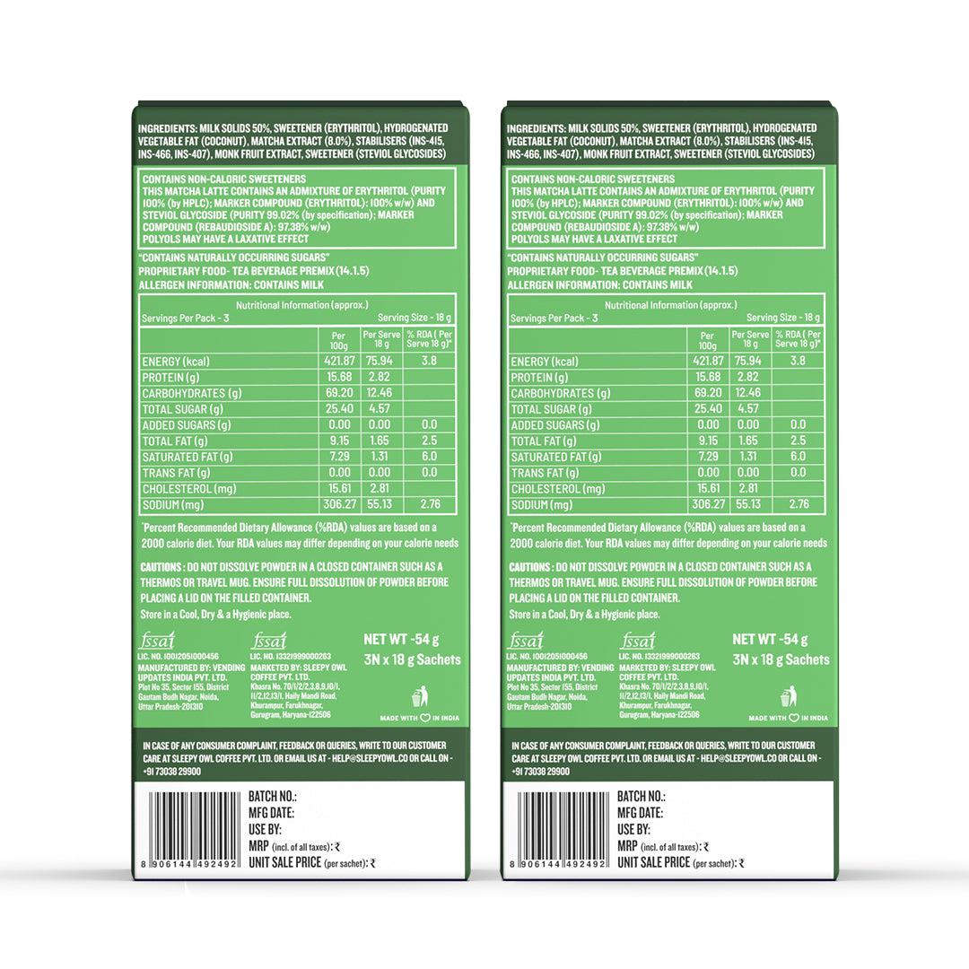 Matcha Latte Premix - Classic