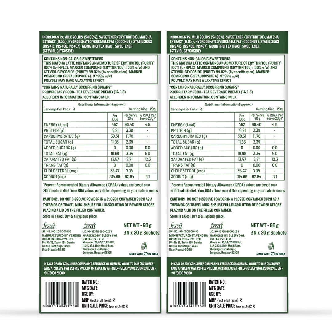 Classic Iced Matcha Premix