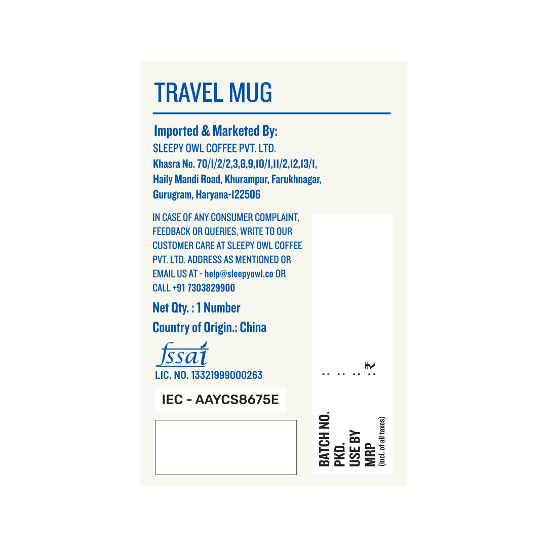 Travel Mug + Frother + Free Coffee